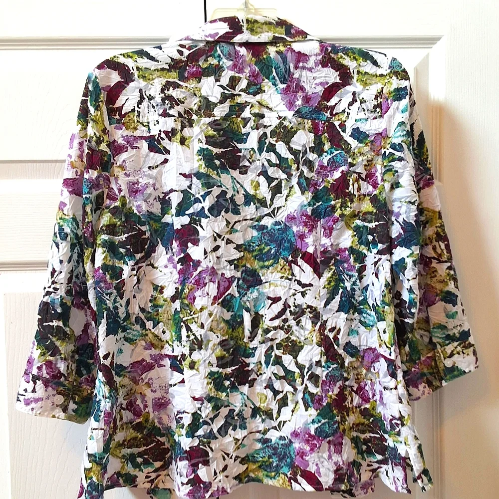 Christopher & Banks, Medium, Women's Multi-Color Blouse - Picture 4 of 8